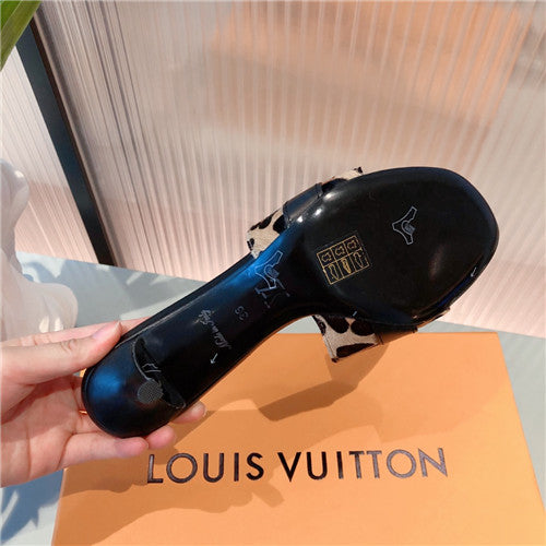 High Quality Luxury Louis Vuitton Heel Slippers – Style 99235 product detail