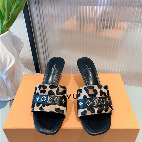 High Quality Luxury Louis Vuitton Heel Slippers – Style 99235 alternate view