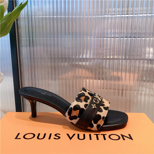 High Quality Luxury Louis Vuitton Heel Slippers – Style 99235 product detail