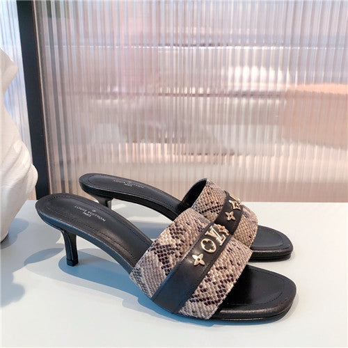 High Quality Luxury Louis Vuitton Heel Slippers – Style 33699 alternate view