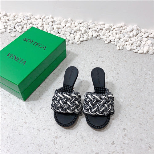 High Quality Luxury Bottega Veneta Bv Woven High-Heeled Slippers – Style 91590 alternate view