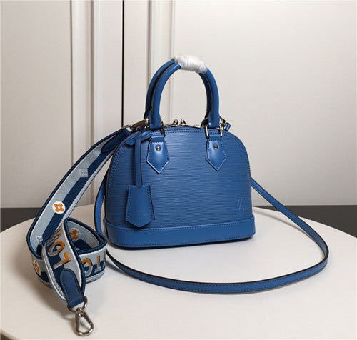 High Quality Luxury LV Alma BB Bag Blue alternate view