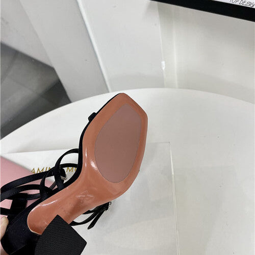 High Quality Luxury Amina Muaddi Awge Heels Sandals product detail
