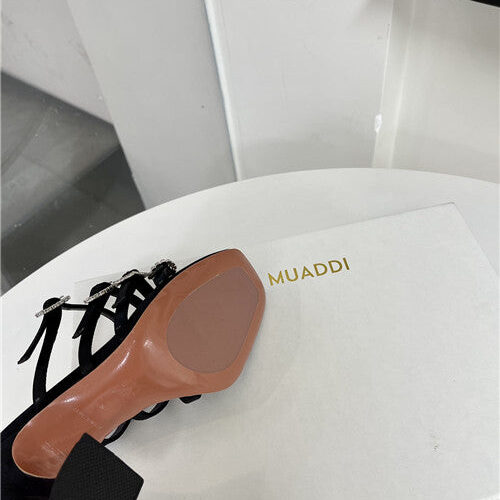 High Quality Luxury Amina Muaddi Awge Heels Sandals – Style 67619 product detail