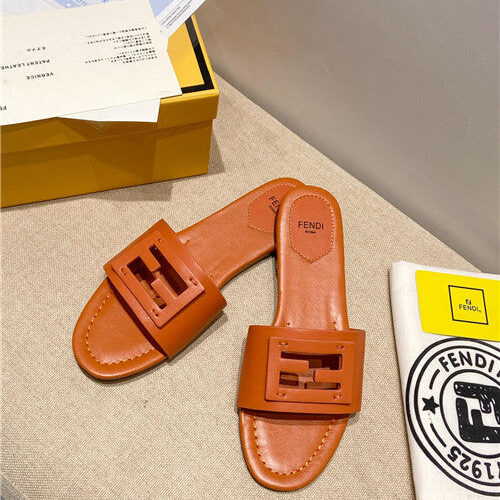 High Quality Luxury Fendi Flat Slippers – Style 23635