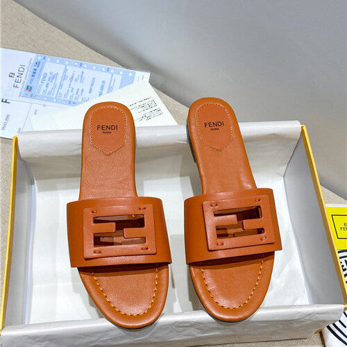 High Quality Luxury Fendi Flat Slippers – Style 23635 product detail