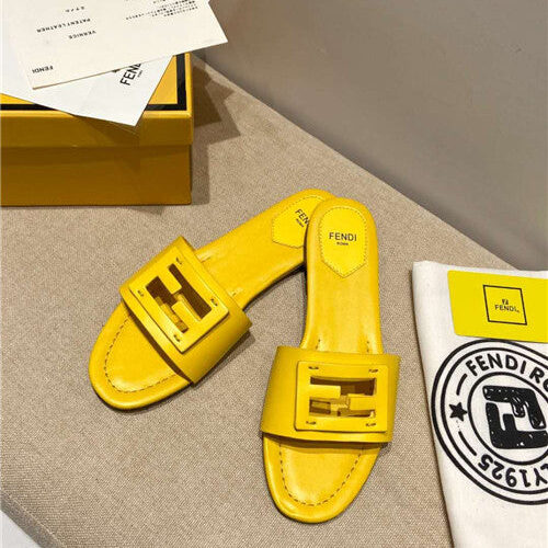 High Quality Luxury Fendi Flat Slippers – Style 32659