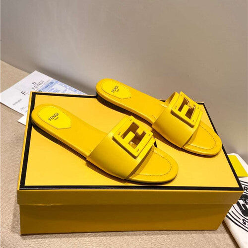 High Quality Luxury Fendi Flat Slippers – Style 32659 product detail