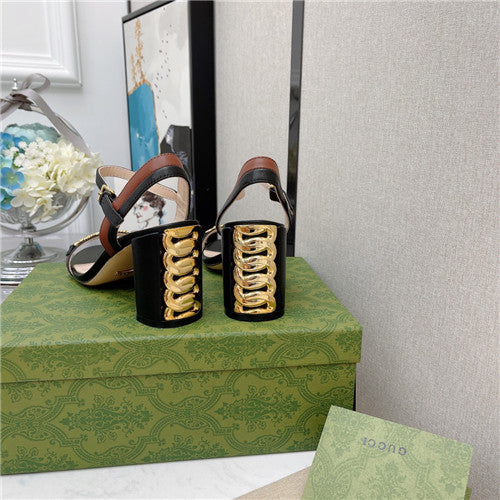 High Quality Luxury Gucci Block Heel Sandals – Style 64179 product detail