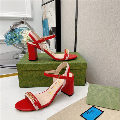 High Quality Luxury Gucci Block Heel Sandals – Style 98643 alternate view