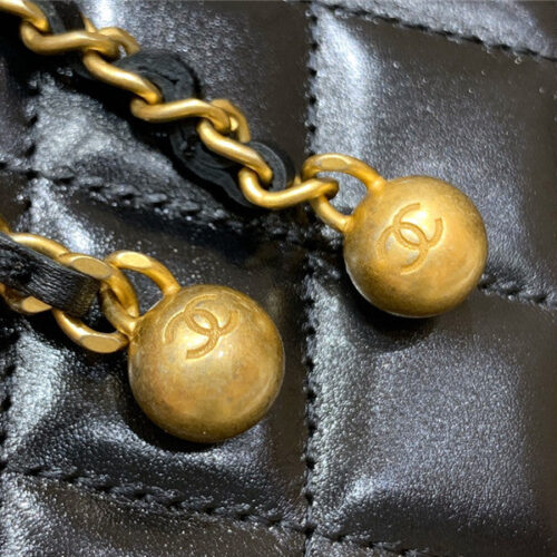 High Quality Luxury Chanel Gold Beads Mobile Phone Bag – Style 47718 product detail