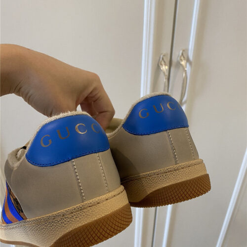 High Quality Luxury Gucci Screener Leather Sneaker Womens – Style 84115 product detail
