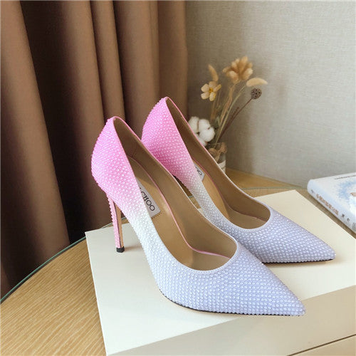 High Quality Luxury Jimmy Choo Pearl High Heels Sandals – Style 51959