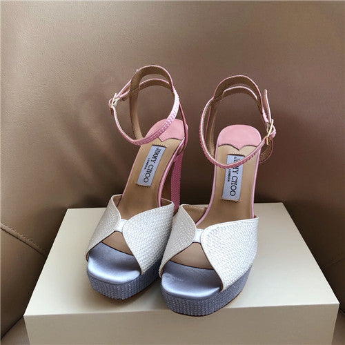 High Quality Luxury Jimmy Choo Pearl Block Heels – Style 62199 alternate view