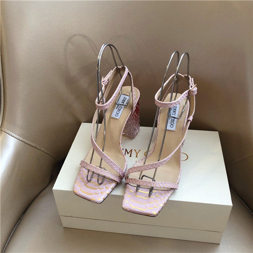 High Quality Luxury Jimmy Choo Block Heels Sandals alternate view