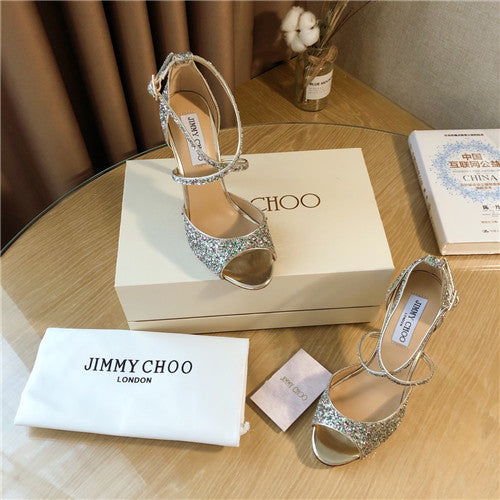 High Quality Luxury Jimmy Choo Pearl High Heels Sandals product detail