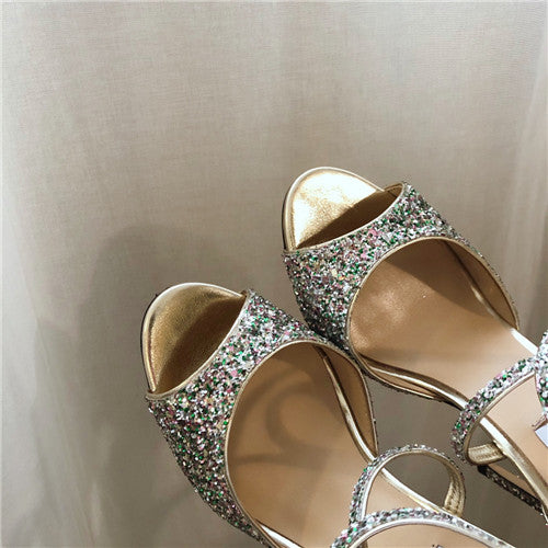 High Quality Luxury Jimmy Choo Pearl High Heels Sandals product detail