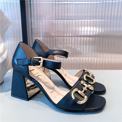 High Quality Luxury Gucci Horsebit Block Sandals – Style 42643