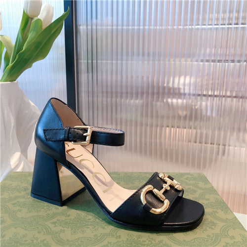 High Quality Luxury Gucci Horsebit Block Sandals – Style 42643 product detail