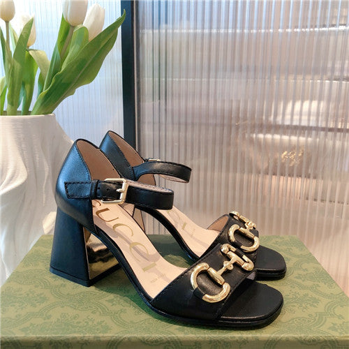 High Quality Luxury Gucci Horsebit Block Sandals – Style 42643 product detail