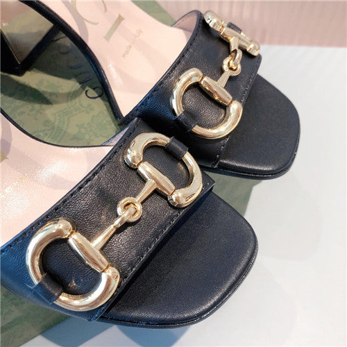 High Quality Luxury Gucci Horsebit Block Sandals – Style 42643 product detail