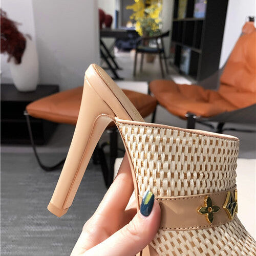 High Quality Luxury LV High Heel Slippers Womens product detail