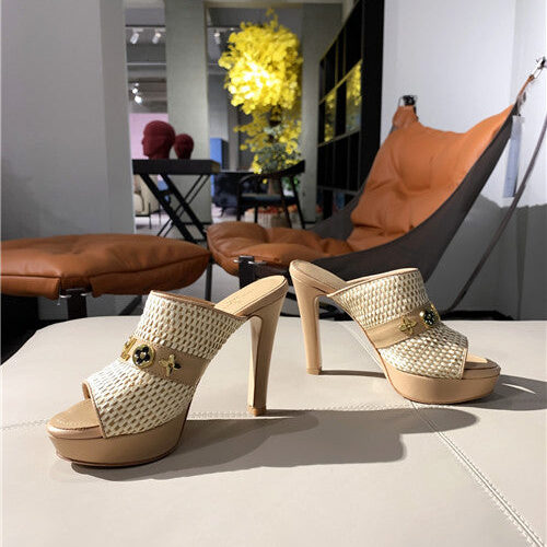 High Quality Luxury LV High Heel Slippers Womens product detail