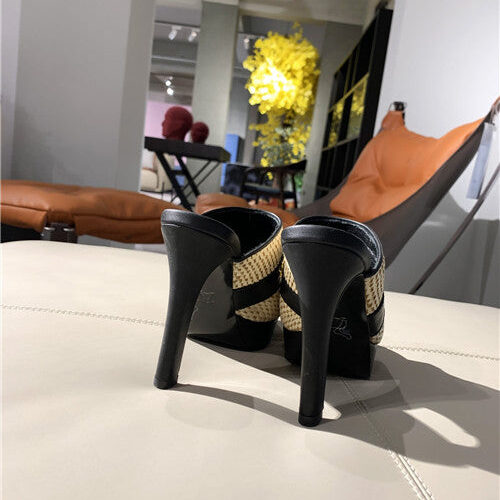 High Quality Luxury LV High Heel Slippers Womens – Style 31491 product detail