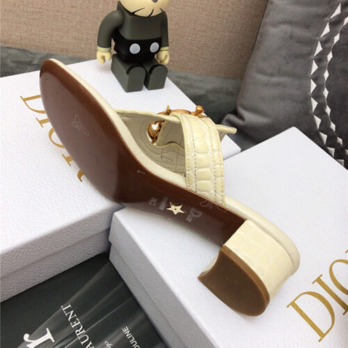 High Quality Luxury Dior Cd Logo Flat Thong Sandals product detail