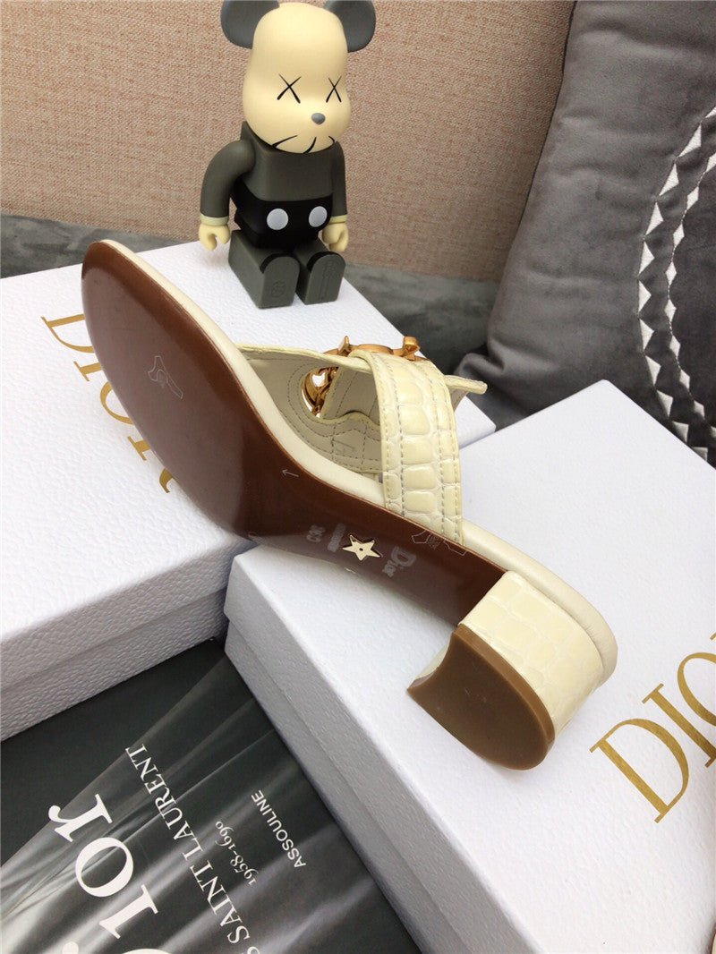 High Quality Luxury Dior Cd Logo Flat Thong Sandals product detail