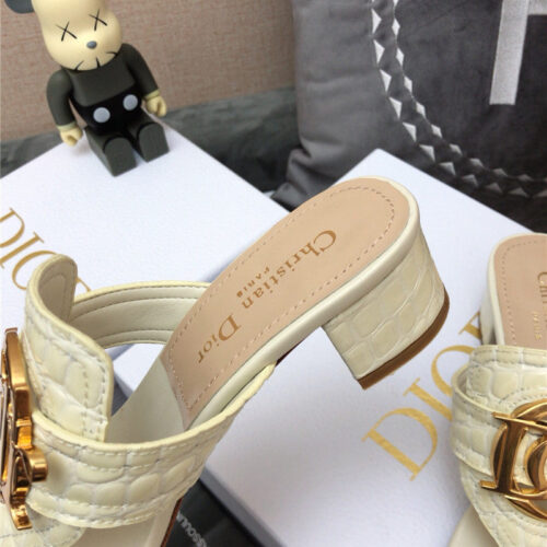 High Quality Luxury Dior Cd Logo Flat Thong Sandals product detail