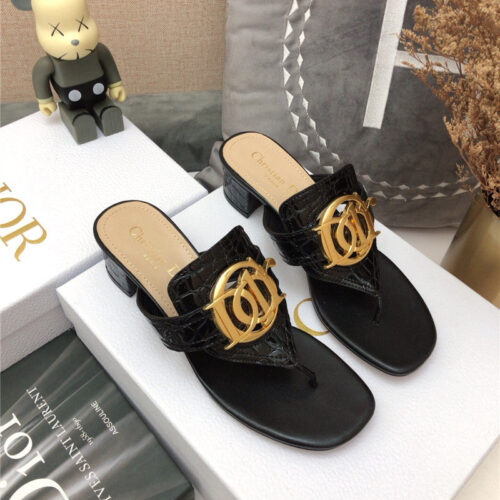 High Quality Luxury Dior Cd Logo Flat Thong Sandals – Style 63878