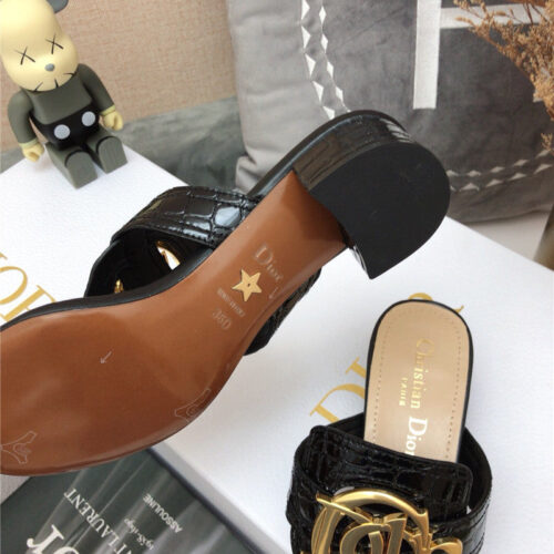 High Quality Luxury Dior Cd Logo Flat Thong Sandals – Style 63878 product detail