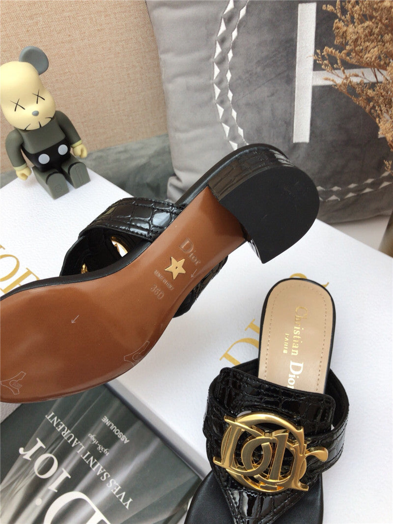 High Quality Luxury Dior Cd Logo Flat Thong Sandals – Style 63878 product detail