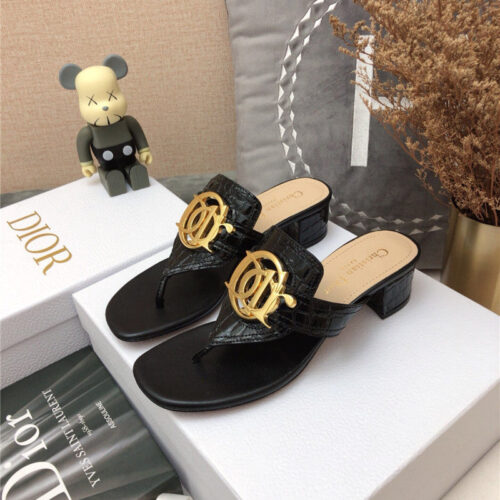 High Quality Luxury Dior Cd Logo Flat Thong Sandals – Style 63878 alternate view