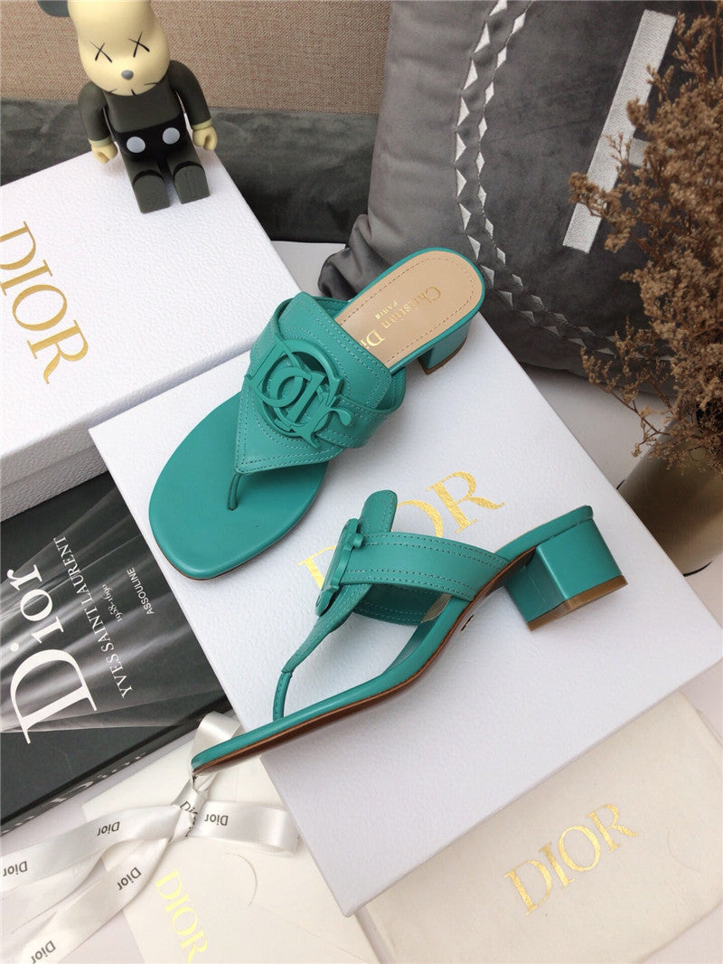 High Quality Luxury Dior Cd Logo Flat Thong Sandals – Style 84774 product detail