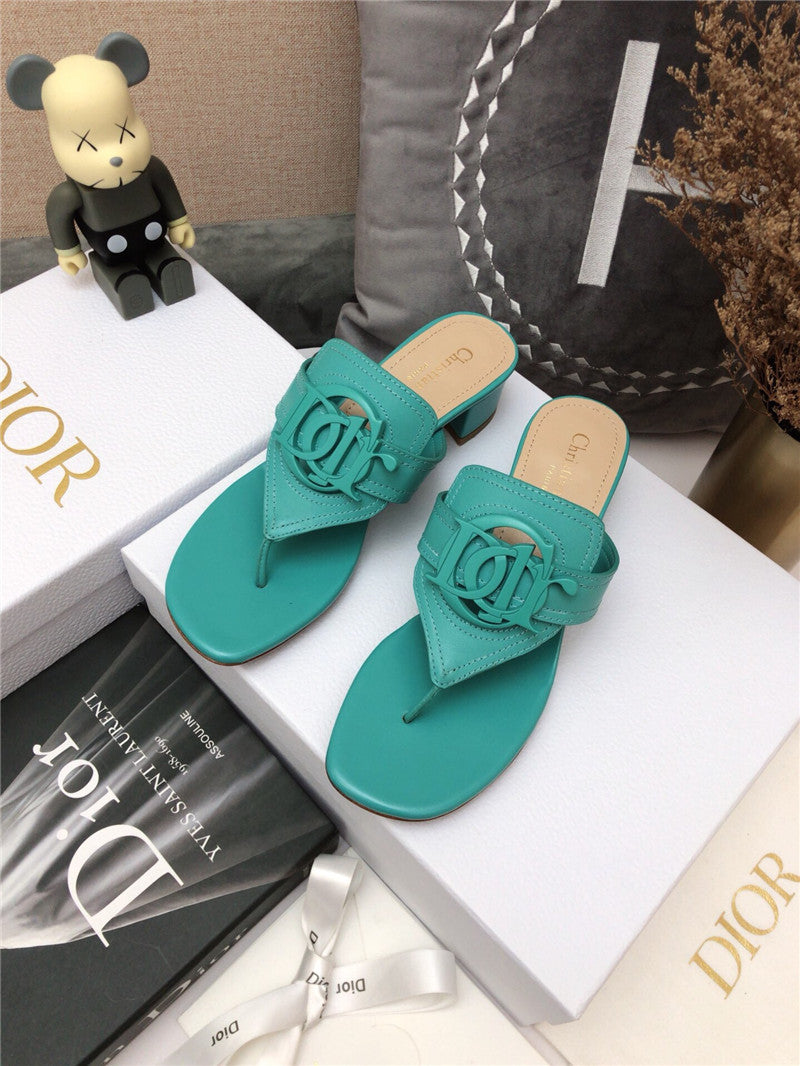 High Quality Luxury Dior Cd Logo Flat Thong Sandals – Style 84774