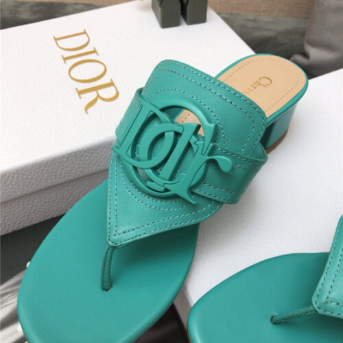 High Quality Luxury Dior Cd Logo Flat Thong Sandals – Style 84774 product detail