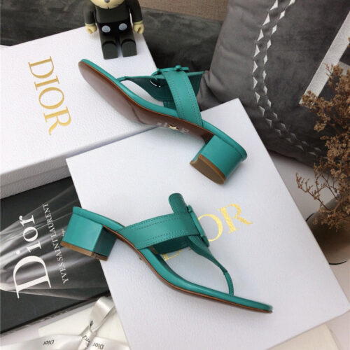High Quality Luxury Dior Cd Logo Flat Thong Sandals – Style 84774 product detail