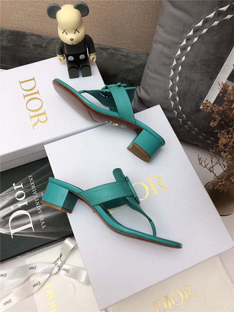 High Quality Luxury Dior Cd Logo Flat Thong Sandals – Style 84774 product detail