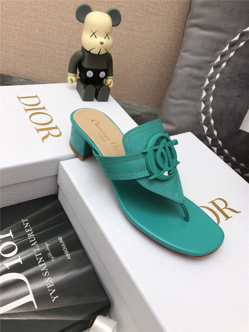 High Quality Luxury Dior Cd Logo Flat Thong Sandals – Style 84774 product detail