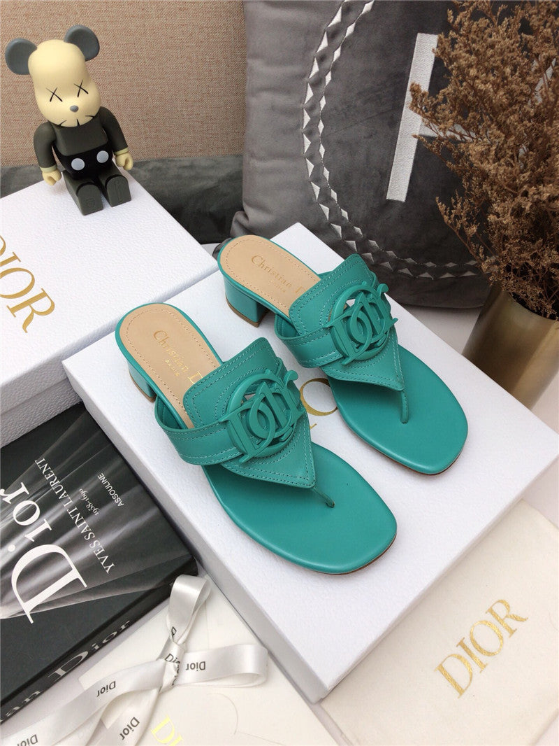 High Quality Luxury Dior Cd Logo Flat Thong Sandals – Style 84774 product detail