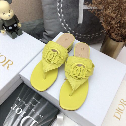 High Quality Luxury Dior Cd Logo Flat Thong Sandals – Style 71206 product detail