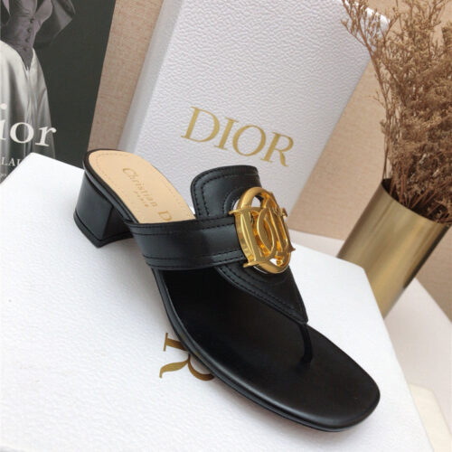 High Quality Luxury Dior Cd Logo Flat Thong Sandals – Style 93798 product detail
