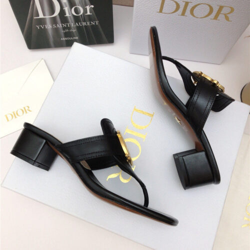 High Quality Luxury Dior Cd Logo Flat Thong Sandals – Style 93798 product detail