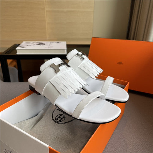High Quality Luxury Hermes H Flat Slippers – Style 53475