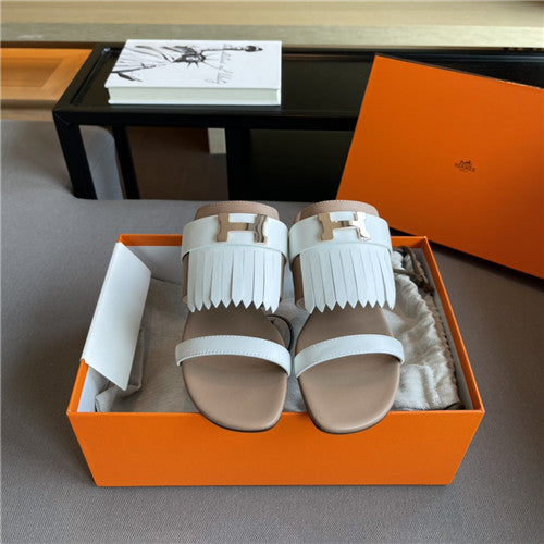 High Quality Luxury Hermes H Flat Slippers – Style 19011 alternate view