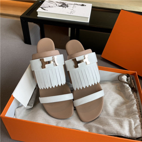 High Quality Luxury Hermes H Flat Slippers – Style 19011 product detail