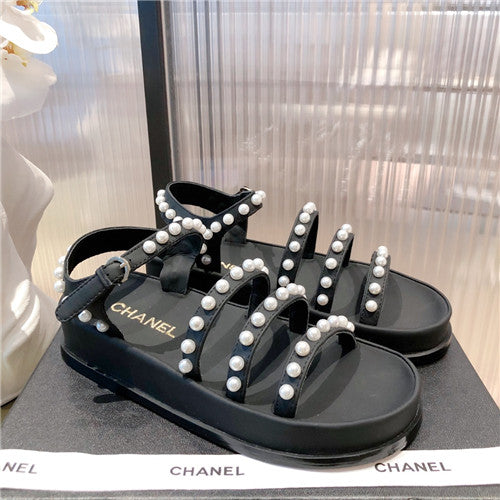 High Quality Luxury Chanel Pearl Sandals – Style 59334