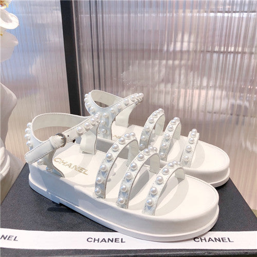 High Quality Luxury Chanel Pearl Sandals – Style 21478
